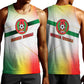 Guinea Bissau Men Tank Top White Green Red Gradient - African Pride