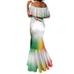 Guinea Bissau Mermaid Dress White Green Red Gradient - African Pride