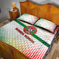Guinea Bissau Quilt Bed Set White Green Red Gradient - African Pride