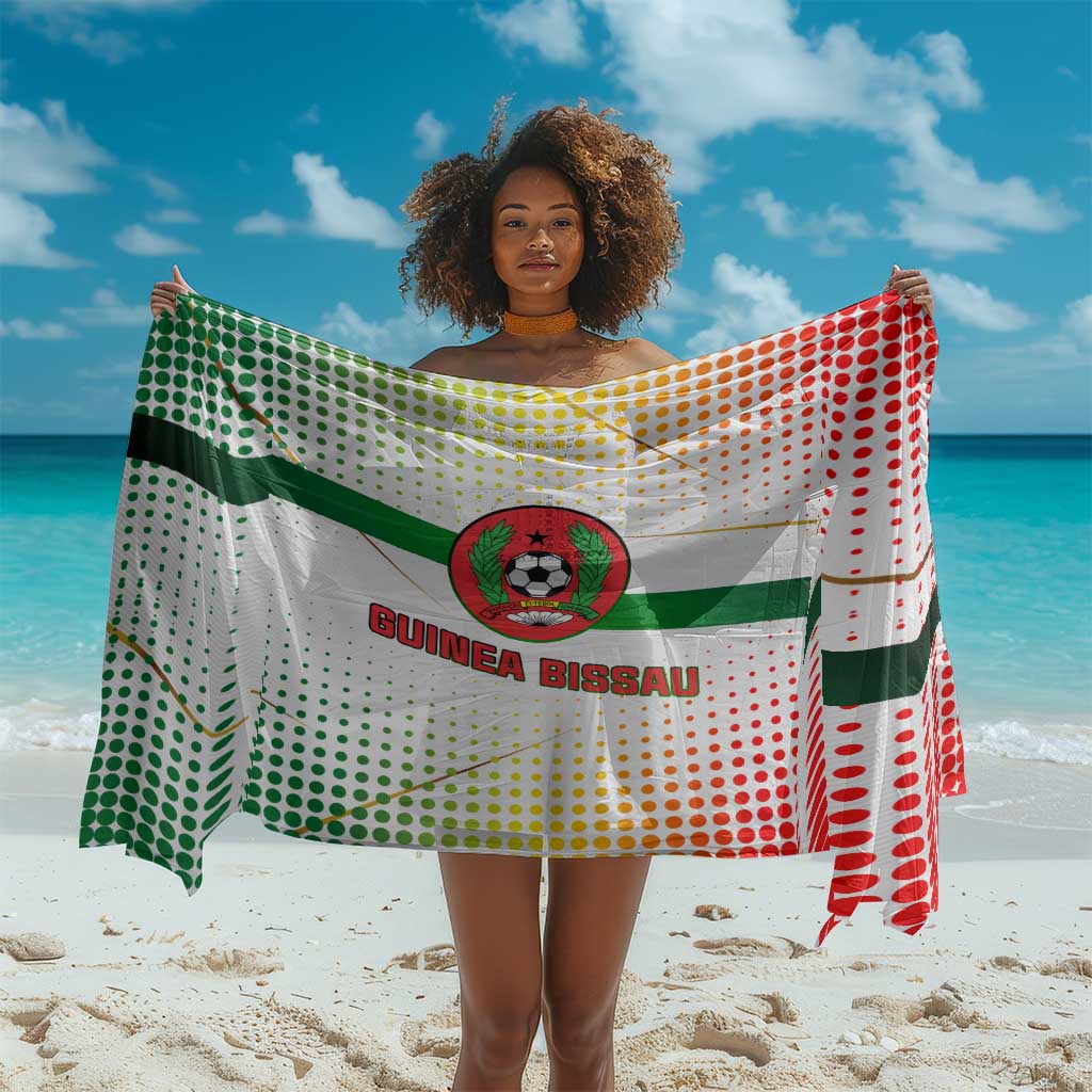 Guinea Bissau Sarong White Green Red Gradient - African Pride