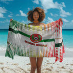 Guinea Bissau Sarong White Green Red Gradient - African Pride