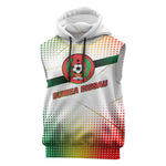 Guinea Bissau Sleeveless Hoodie White Green Red Gradient - African Pride