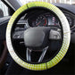Guinea Bissau Steering Wheel Cover White Green Red Gradient - African Pride