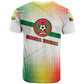 Guinea Bissau T shirt White Green Red Gradient - African Pride