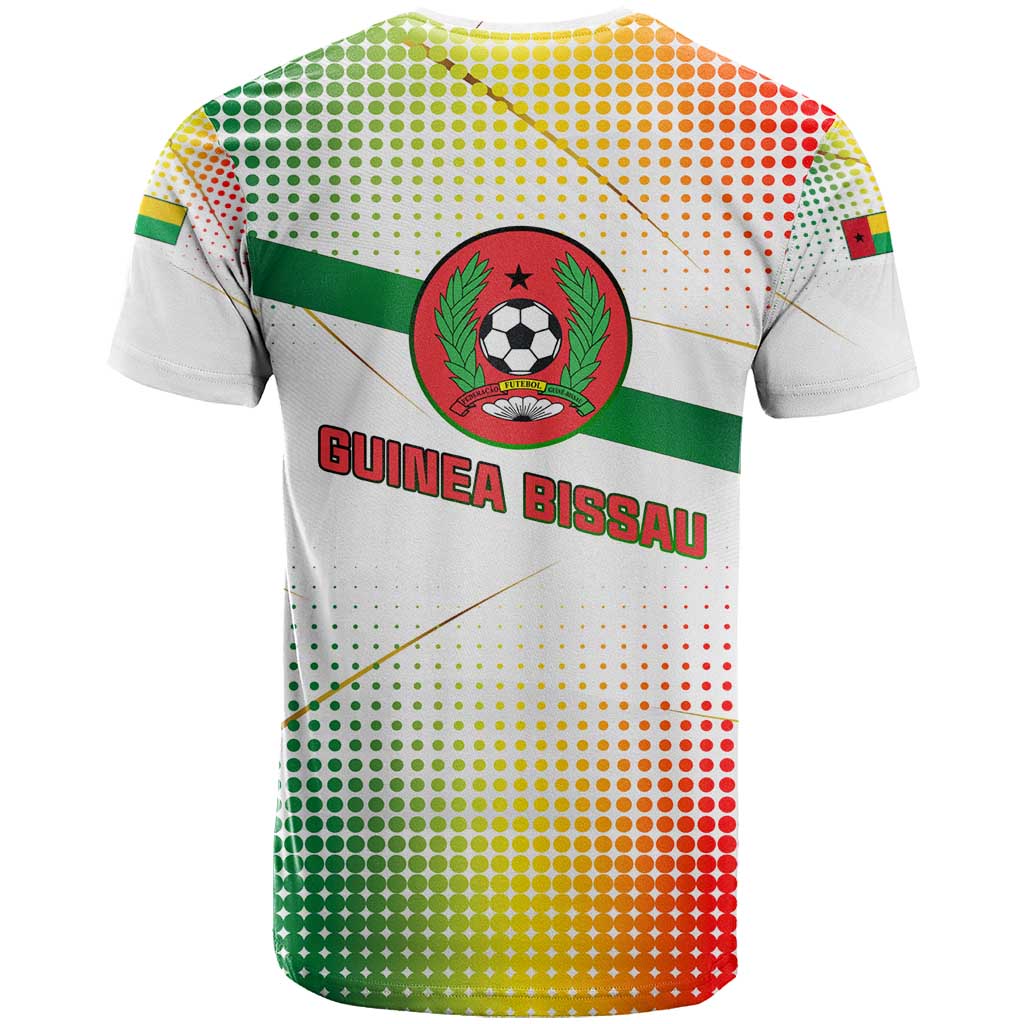 Guinea Bissau T shirt White Green Red Gradient - African Pride