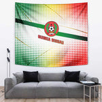 Guinea Bissau Tapestry White Green Red Gradient - African Pride