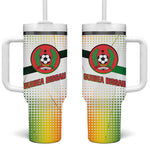 Guinea Bissau Tumbler With Handle White Green Red Gradient - African Pride