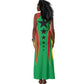 Guinea Bissau Tank Maxi Dress Red Green Yellow Stripe Design and Black Star - African Pride