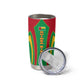 Guinea Bissau Tumbler Cup Red Green Yellow Stripe Design and Black Star - African Pride