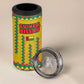 Guinea Bissau 4 in 1 Can Cooler Tumbler Yellow Tribal Geometric Design and National Flag - African Pride