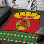 Guinea Bissau Area Rug Red Yellow Green Geometric - African Pride