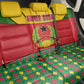 Guinea Bissau Back Car Seat Cover Red Yellow Green Geometric - African Pride