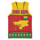Guinea Bissau Basketball Jersey Red Yellow Green Geometric TS04