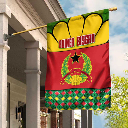 Guinea Bissau Garden Flag Red Yellow Green Geometric - African Pride
