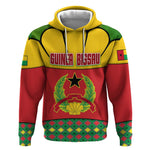 Guinea Bissau Hoodie Red Yellow Green Geometric - African Pride