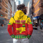 Guinea Bissau Hoodie Red Yellow Green Geometric - African Pride