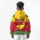 Guinea Bissau Kid Hoodie Red Yellow Green Geometric - African Pride