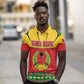 Guinea Bissau Polo Shirt Red Yellow Green Geometric - African Pride
