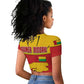 Guinea Bissau Raglan Cropped T shirt Red Yellow Green Geometric - African Pride