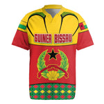 Guinea Bissau Rugby Jersey Red Yellow Green Geometric - African Pride