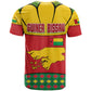 Guinea Bissau T shirt Red Yellow Green Geometric - African Pride