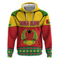 Guinea Bissau Zip Hoodie Red Yellow Green Geometric - African Pride