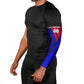 Personalized Cape Verde Soccer Shark Mascot Arm Sleeves Blue Sharks Football Player Dynamic Graphic