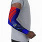 Personalized Cape Verde Soccer Shark Mascot Arm Sleeves Blue Sharks Football Player Dynamic Graphic