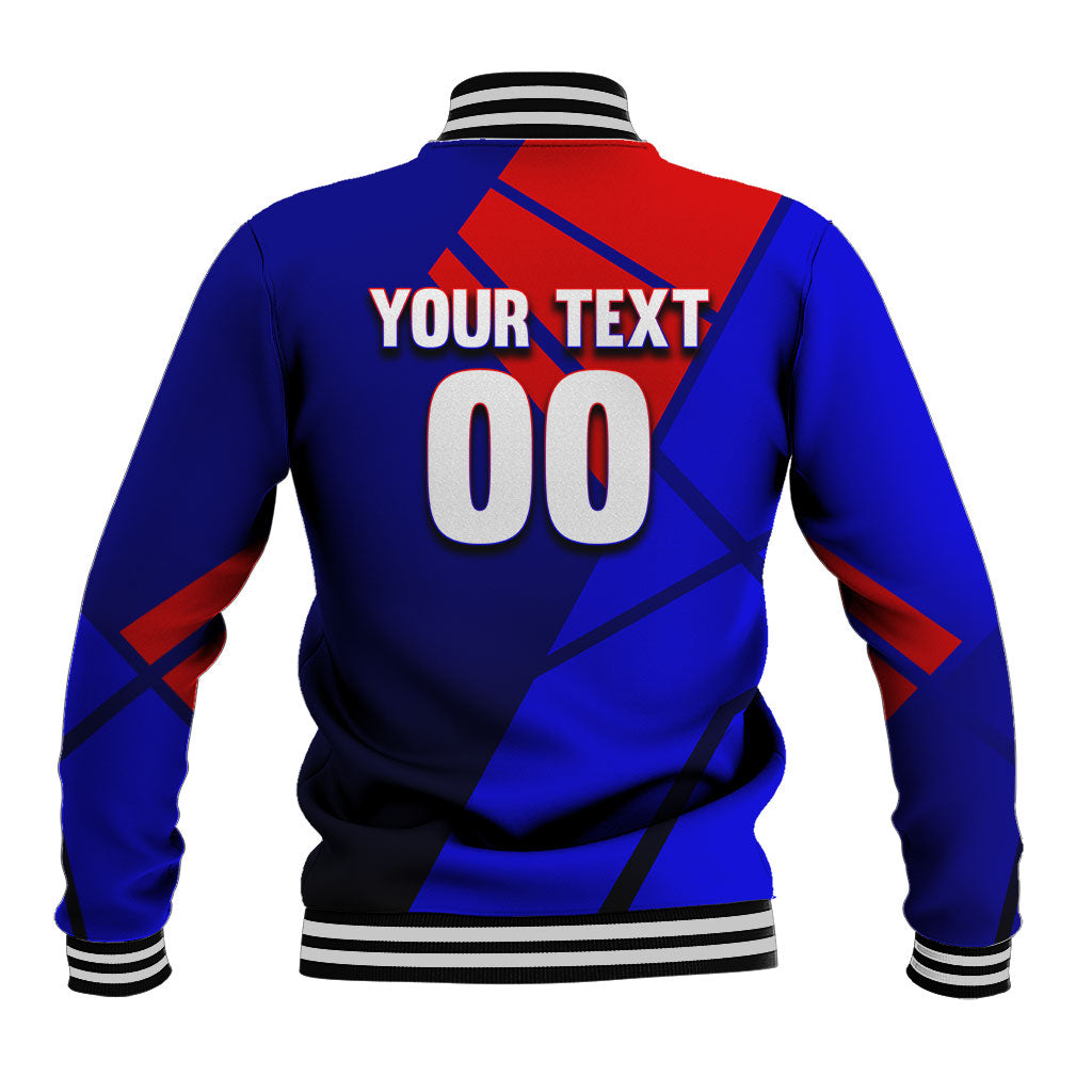 Personalized Cape Verde Soccer Shark Mascot Baseball Jacket Blue Sharks Football Player Dynamic Graphic