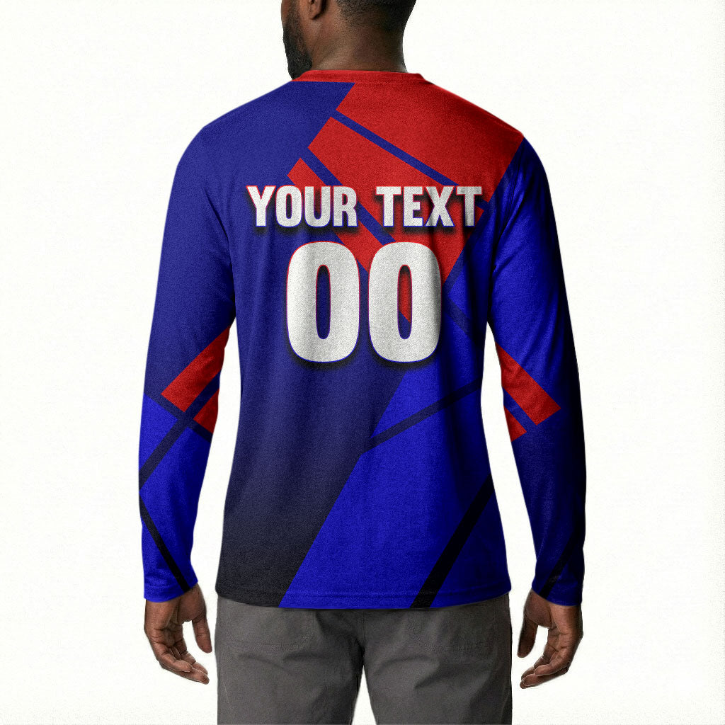 Personalized Cape Verde Soccer Shark Mascot Button Sweatshirt Blue Sharks Football Player Dynamic Graphic