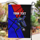 Personalized Cape Verde Soccer Shark Mascot Garden Flag Blue Sharks Football Player Dynamic Graphic