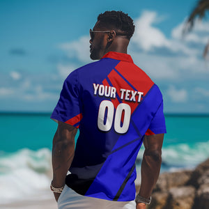 Personalized Cape Verde Soccer Shark Mascot Hawaiian Shirt Blue Sharks Football Player Dynamic Graphic