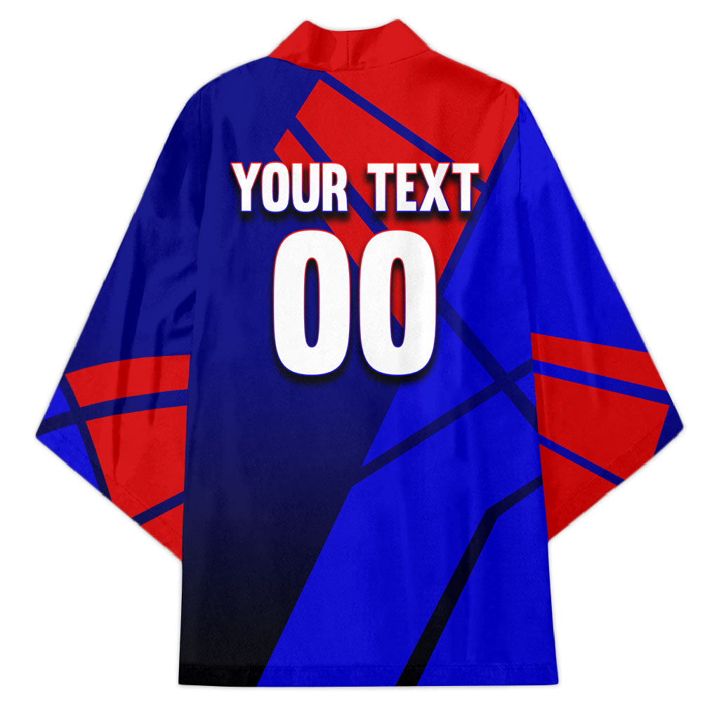 Personalized Cape Verde Soccer Shark Mascot Kimono Blue Sharks Football Player Dynamic Graphic
