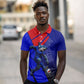 Personalized Cape Verde Soccer Shark Mascot Polo Shirt Blue Sharks Football Player Dynamic Graphic