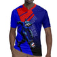Personalized Cape Verde Soccer Shark Mascot Rugby Jersey Blue Sharks Football Player Dynamic Graphic