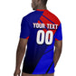 Personalized Cape Verde Soccer Shark Mascot Rugby Jersey Blue Sharks Football Player Dynamic Graphic