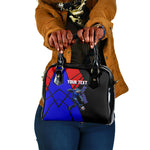 Personalized Cape Verde Soccer Shark Mascot Shoulder Handbag Blue Sharks Football Player Dynamic Graphic
