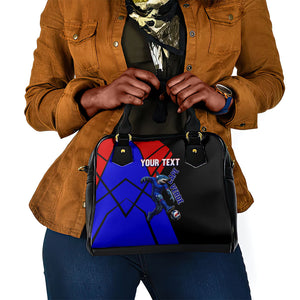 Personalized Cape Verde Soccer Shark Mascot Shoulder Handbag Blue Sharks Football Player Dynamic Graphic