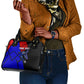 Personalized Cape Verde Soccer Shark Mascot Shoulder Handbag Blue Sharks Football Player Dynamic Graphic
