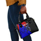 Personalized Cape Verde Soccer Shark Mascot Shoulder Handbag Blue Sharks Football Player Dynamic Graphic