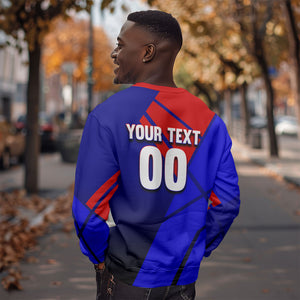 Personalized Cape Verde Soccer Shark Mascot Sweatshirt Blue Sharks Football Player Dynamic Graphic