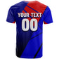 Personalized Cape Verde Soccer Shark Mascot T shirt Blue Sharks Football Player Dynamic Graphic