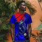 Personalized Cape Verde Soccer Shark Mascot T shirt Blue Sharks Football Player Dynamic Graphic