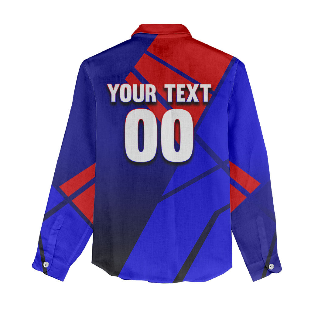 Personalized Cape Verde Soccer Shark Mascot Women Casual Shirt Blue Sharks Football Player Dynamic Graphic