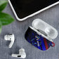 Personalized Cape Verde Soccer AirPods Case Shark Mascot Football Player Striped Pattern