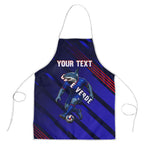 Personalized Cape Verde Soccer Apron Shark Mascot Football Player Striped Pattern