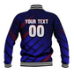 Personalized Cape Verde Soccer Baseball Jacket Shark Mascot Football Player Striped Pattern