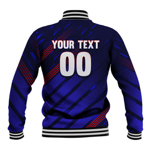 Personalized Cape Verde Soccer Baseball Jacket Shark Mascot Football Player Striped Pattern