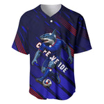 Personalized Cape Verde Soccer Baseball Jersey Shark Mascot Football Player Striped Pattern