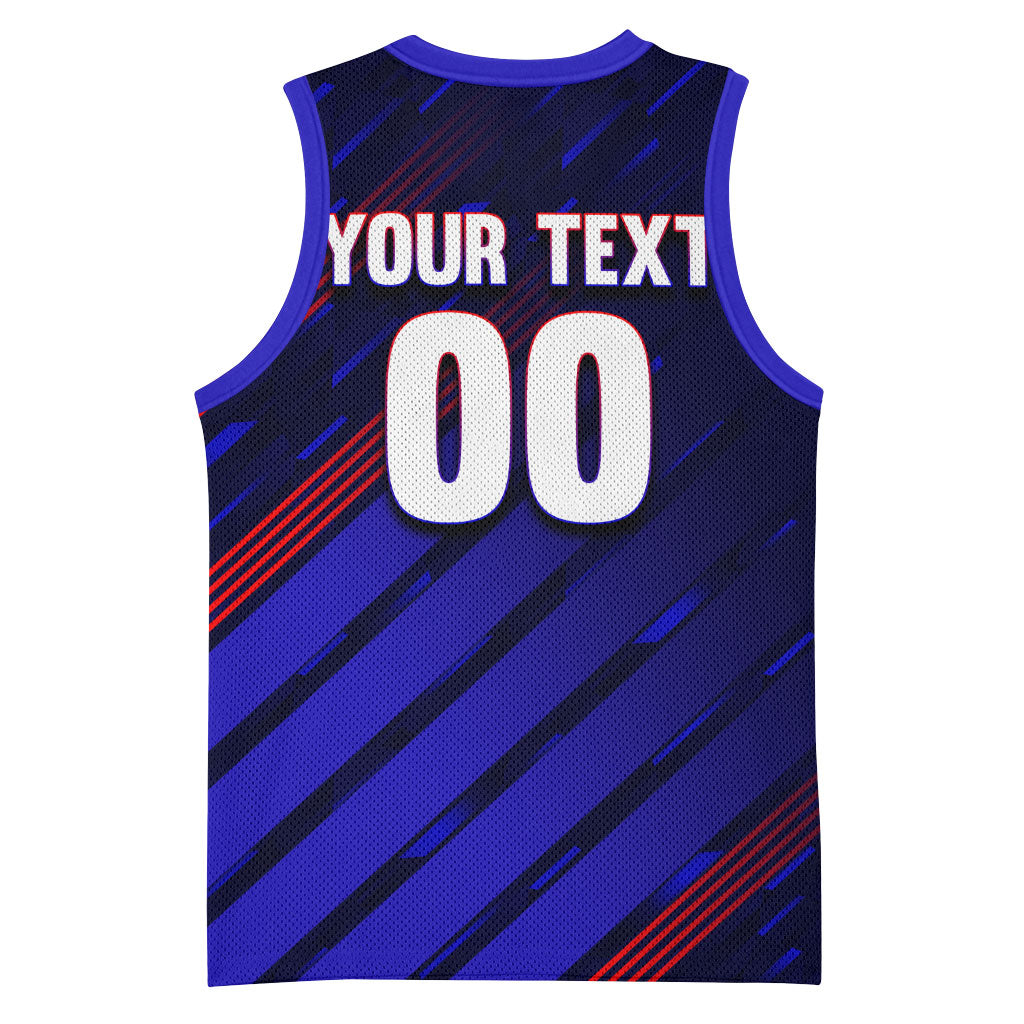 Personalized Cape Verde Soccer Basketball Jersey Shark Mascot Football Player Striped Pattern